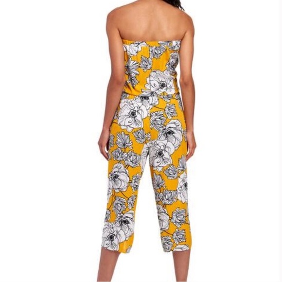 Sam and Jess Floral Strapless Jumpsuit Romper - Picture 3 of 6